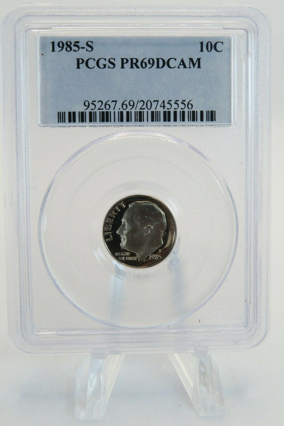 1985-S PCGS PR69DCAM Roosevelt Dime Proof 10C