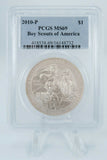 2010-P PCGS MS69 Boy Scouts of America Silver Dollar Business Strike $1