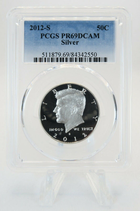 2012-S PCGS PR69DCAM Silver Kennedy Half Dollar Proof 50C