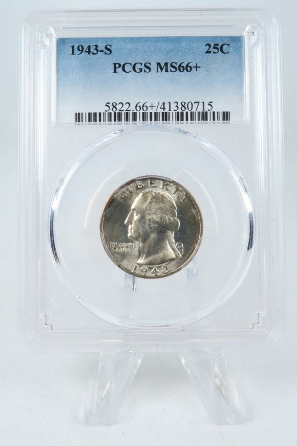 1943-S PCGS MS66+ Washington Quarter Business Strike 25C