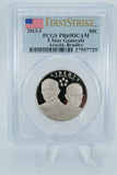 2013-S PCGS PR69DCAM 5 Star Generals - Arnold, Bradley Clad Proof 50C