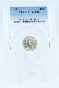 1940-P PCGS MS66FB Mercury Dime Business Strike 10C