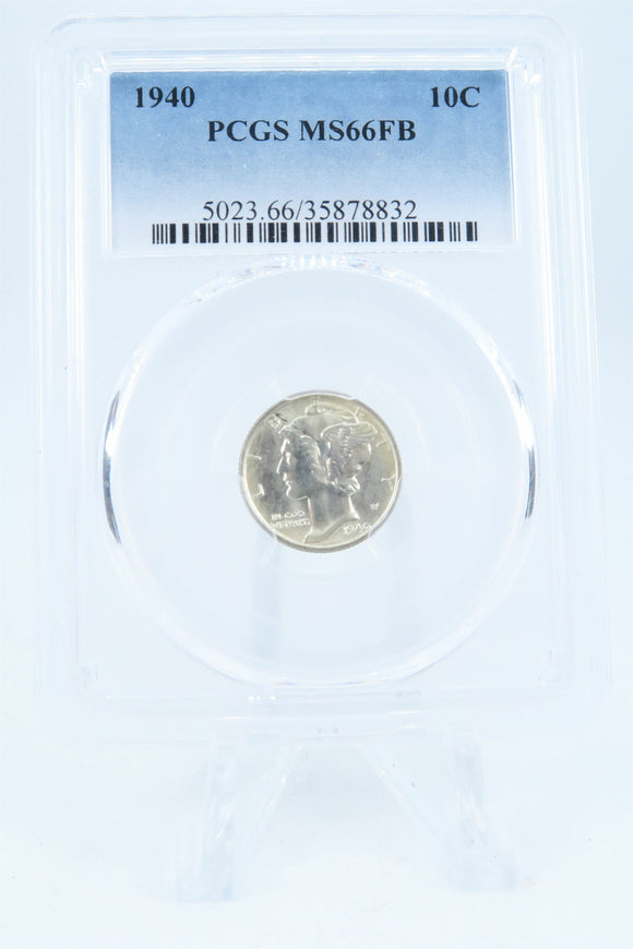 1940-P PCGS MS66FB Mercury Dime Business Strike 10C