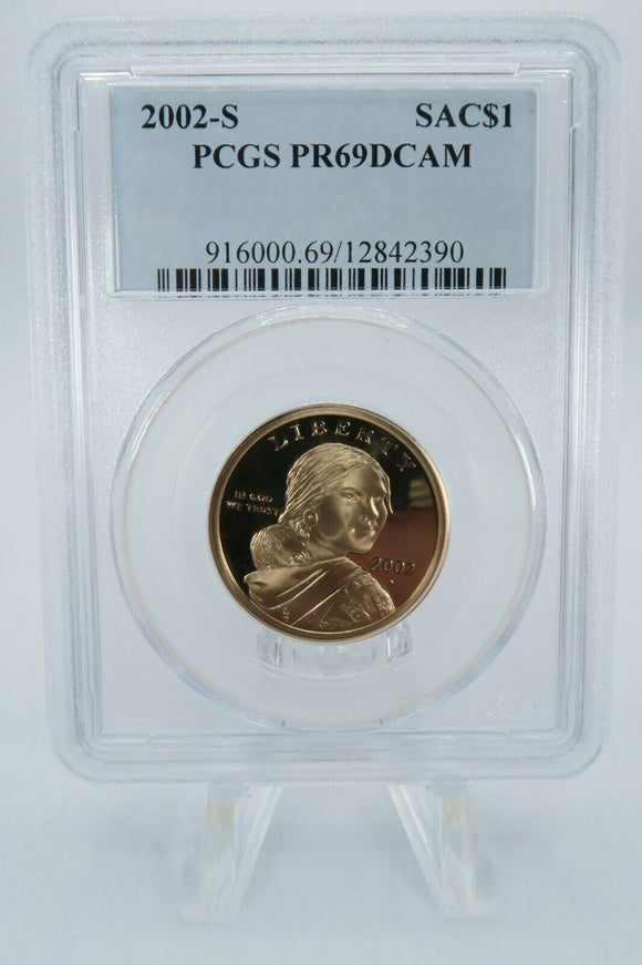 2002-S PCGS PR69DCAM Sacagawea Dollar Proof $1