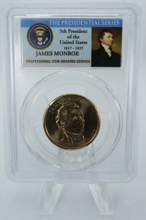 2008-D PCGS MS66 James Monroe - Position A Dollar Business Strike $1