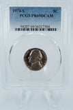 1974-S PCGS PR69DCAM Jefferson Nickel Proof 5C