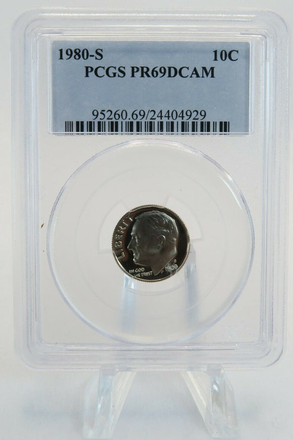 1980-S PCGS PR69DCAM Roosevelt Dime Proof 10C