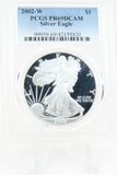 2002-W PCGS PR69DCAM Silver Eagle Dollar Proof