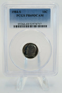 1984-S PCGS PR69DCAM Roosevelt Dime Proof 10C