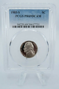 1985-S PCGS PR69DCAM Jefferson Nickel Proof 5C