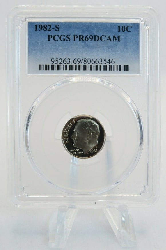 1982-S PCGS PR69DCAM Roosevelt Dime Proof 10C