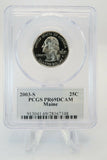 2003-S PCGS PR69DCAM Maine State Quarter Proof 25C