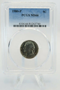 1980-P PCGS MS66 Jefferson Nickel Business Strike 5C