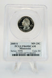 2005-S PCGS PR69DCAM Minnesota State Quarter Proof 25C