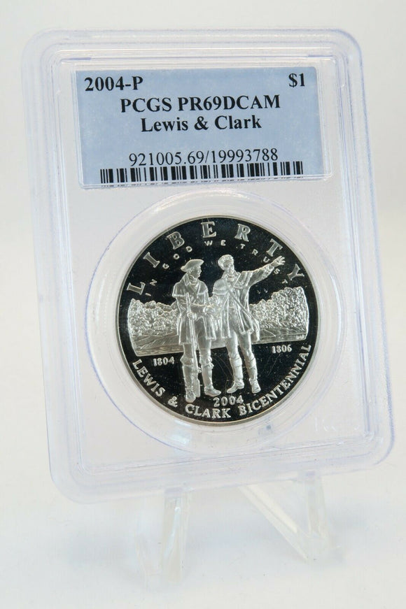 2004-P PCGS PR69DCAM Lewis & Clark $1 Modern Commemorative Silver Proof