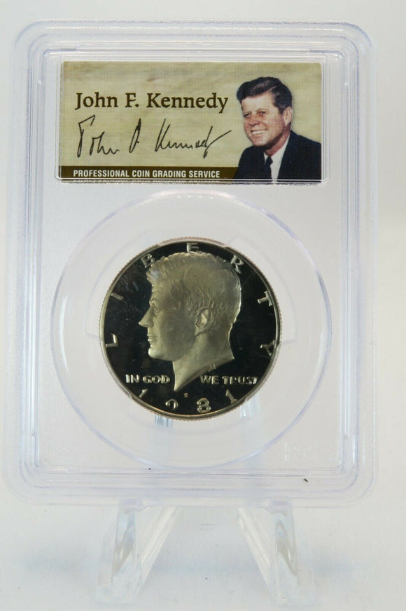 1981-S PCGS PR69DCAM Type 1 Kennedy Half Dollar Proof 50C