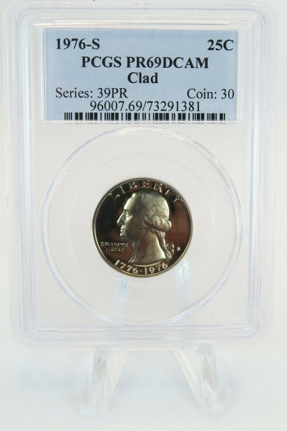 1976-S PCGS PR69DCAM Clad Washington Quarter Proof 25C