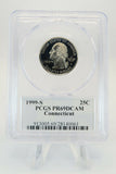 1999-S PCGS PR69DCAM Connecticut State Quarter Proof 25C