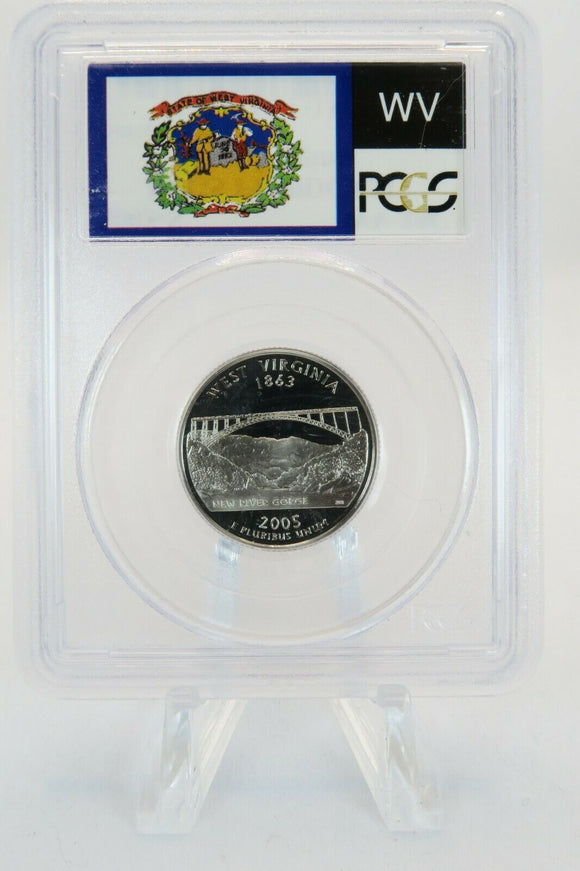 2005-S PCGS PR69DCAM West Virginia State Quarter Proof 25C