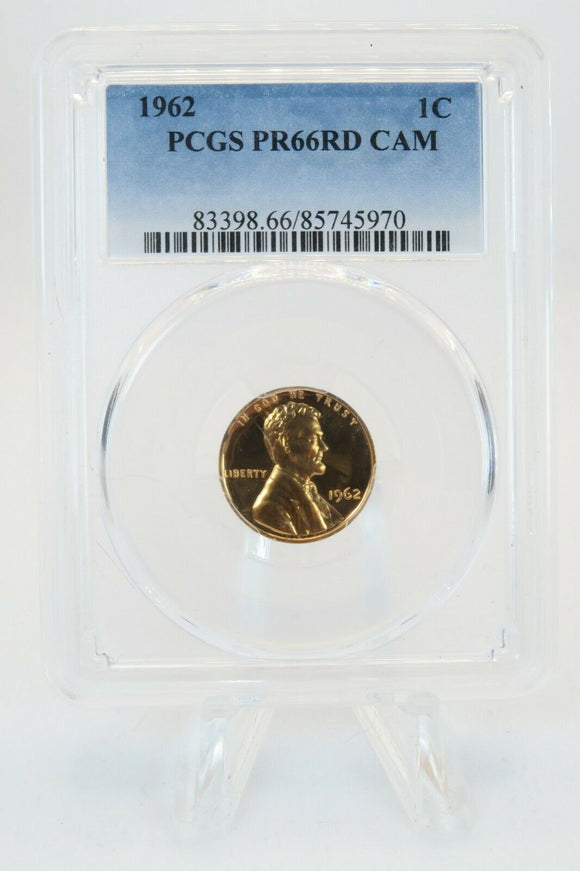 1962-P PCGS PR66RD CAM Lincoln Cent Proof 1C