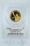 2010-S PCGS PR69DCAM Franklin Pierce Presidential Dollar Proof $1