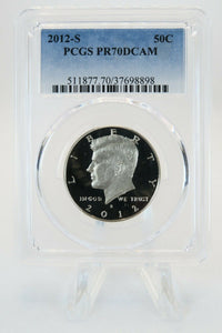 2012-S PCGS PR70DCAM Kennedy Half Dollar Proof 50C