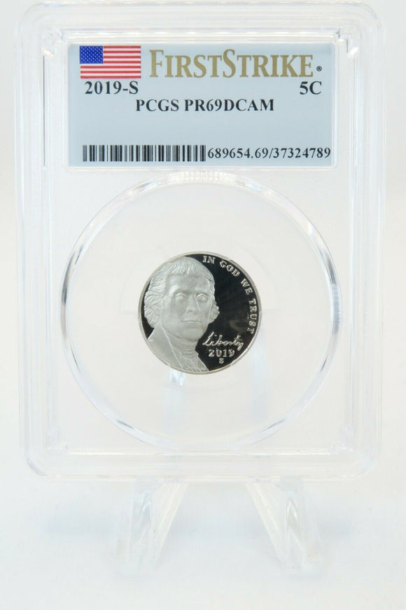 2019-S PCGS PR69DCAM Jefferson Nickel Proof 5C