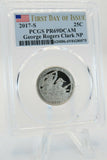 2017-S PCGS PR69DCAM George Rogers Clark National Park Quarter Proof 25C