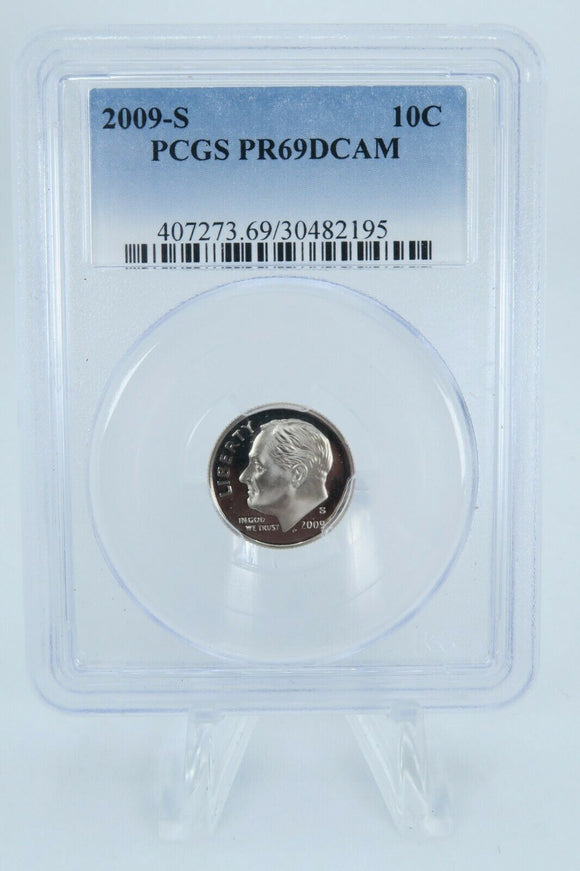 2009-S PCGS PR69DCAM Roosevelt Dime Proof 10C