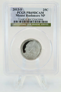 2013-S PCGS PR69DCAM Mount Rushmore National Park NP Quarter Proof 25C