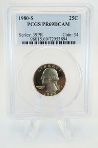 1980-S PCGS PR69DCAM Washington Quarter Proof 25C