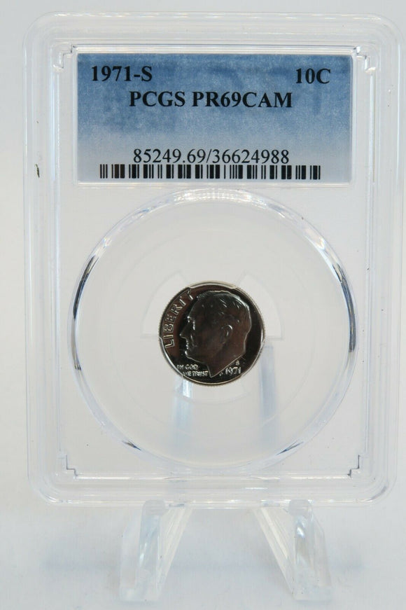 1971-S PCGS PR69CAM Roosevelt Dime Proof 10C