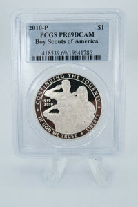 2010-P PCGS PR69DCAM Boy Scouts of America Modern Commemorative Silver Proof $1