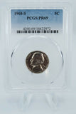 1968-S PCGS PR69 Jefferson Nickel Proof 5C